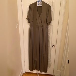 Baltic Born Olive Green Maxi Dress